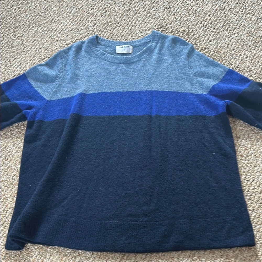 Old Navy Colorblock Sweater - Shades of blue